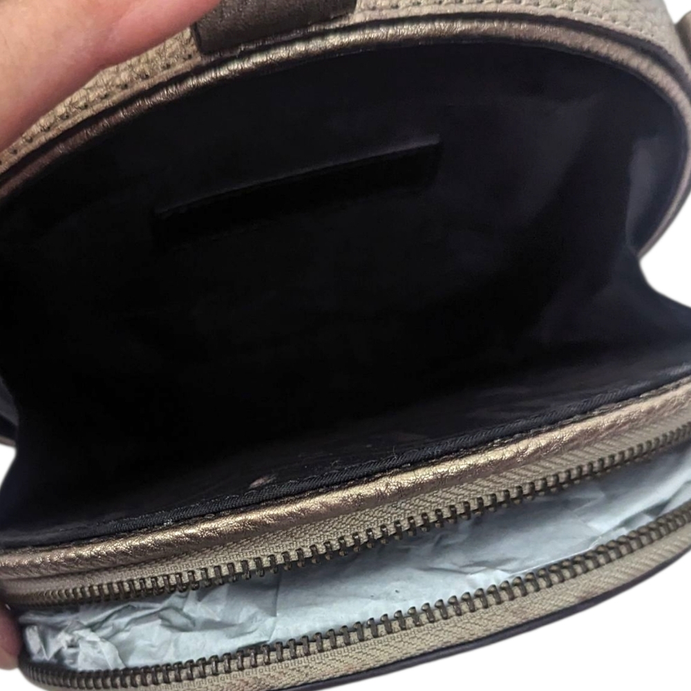 Rebecca Minkoff Canteen Crossbody Bag Purse Handbag NEW Antique Gold - Picture 14 of 16